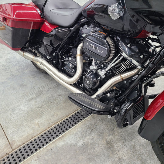 HARLEY DAVIDSON FULL LENGTH 2-1 BAGGER EXHAUST 2017+ M8 107 114