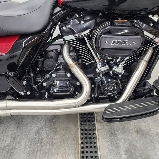 HARLEY DAVIDSON FULL LENGTH 2-1 BAGGER EXHAUST 2017+ M8 107 114